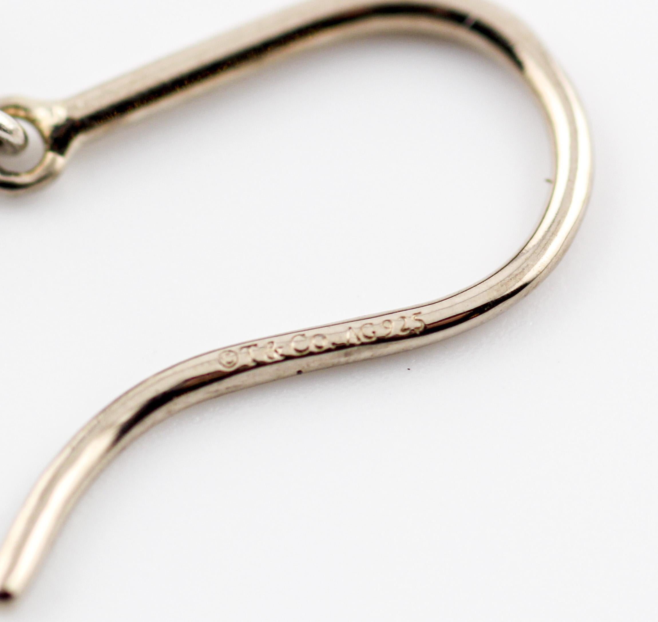 Tiffany & Co. Sterling Silber Fransen Perlen Quaste Tropfen-Ohrringe mit Tower-Ohrringen 1