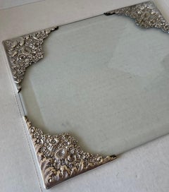 Tiffany & Co. Sterling Silver & Glass 8x10 Picture Frame