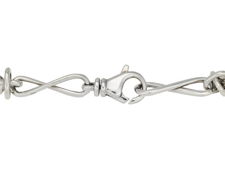 Tiffany and Co. Sterling Silver and Gold Knot Twist Necklace at 1stDibs