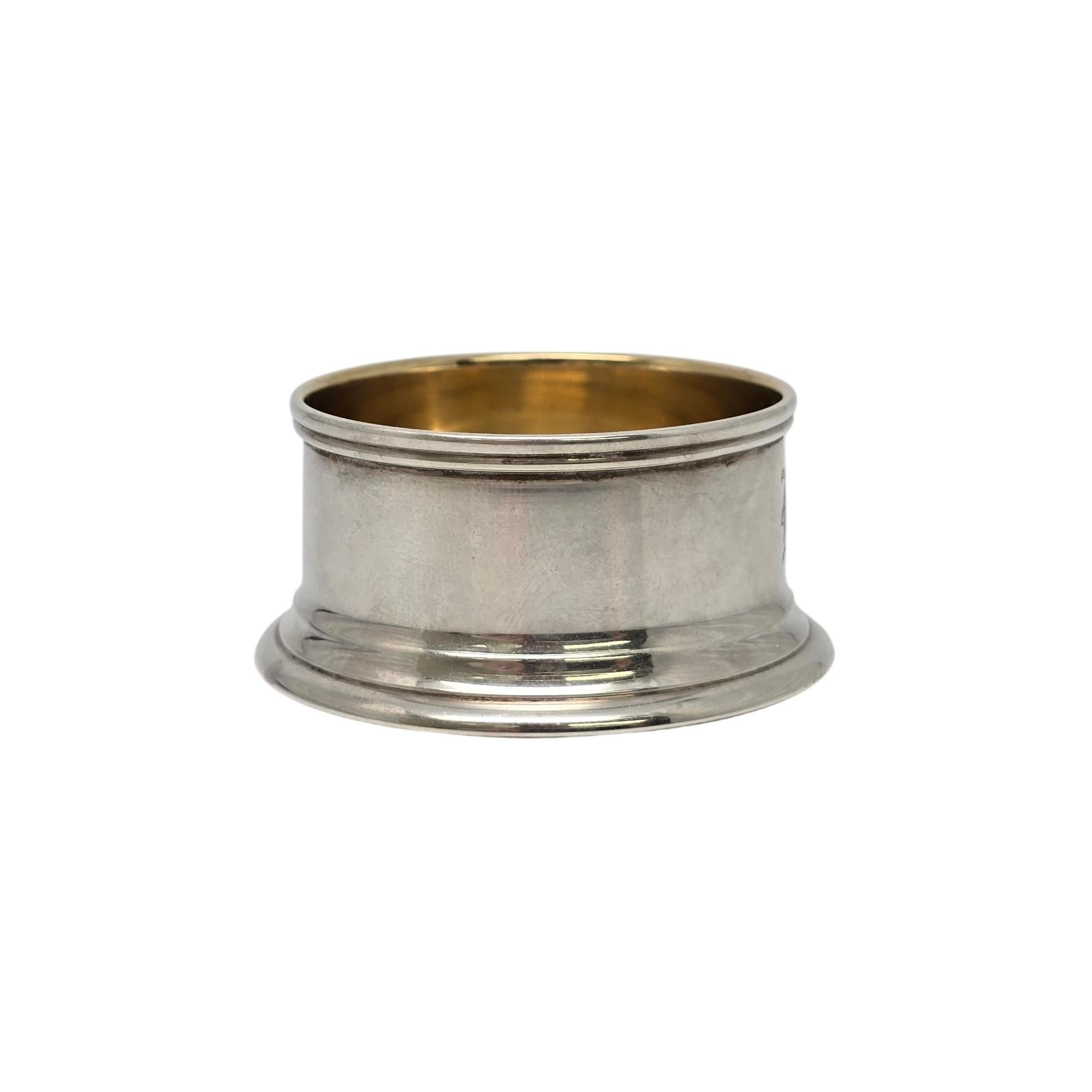 Tiffany & Co Sterling Silber Gold Wash Interior Master Salzstreuer mit Mond #20374, von Tiffany & Co 1
