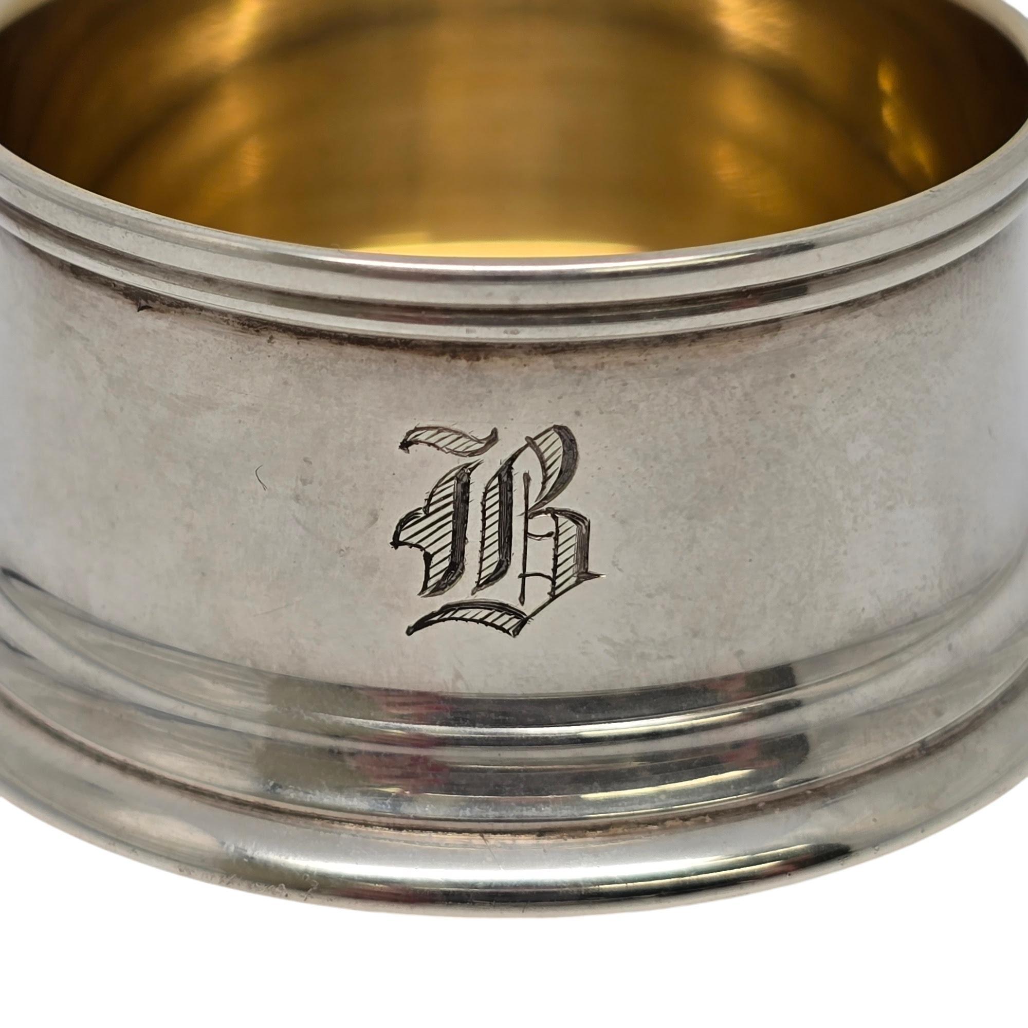 Tiffany & Co Sterling Silber Gold Wash Interior Master Salzstreuer mit Mond #20374, von Tiffany & Co 4