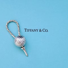 Tiffany & Co. Llavero Bola de Golf y Tee de Plata de Ley Italia