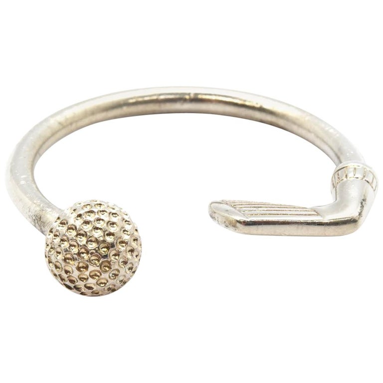 Tiffany and Co. Sterling Silver Golf Ball Key Ring at 1stDibs