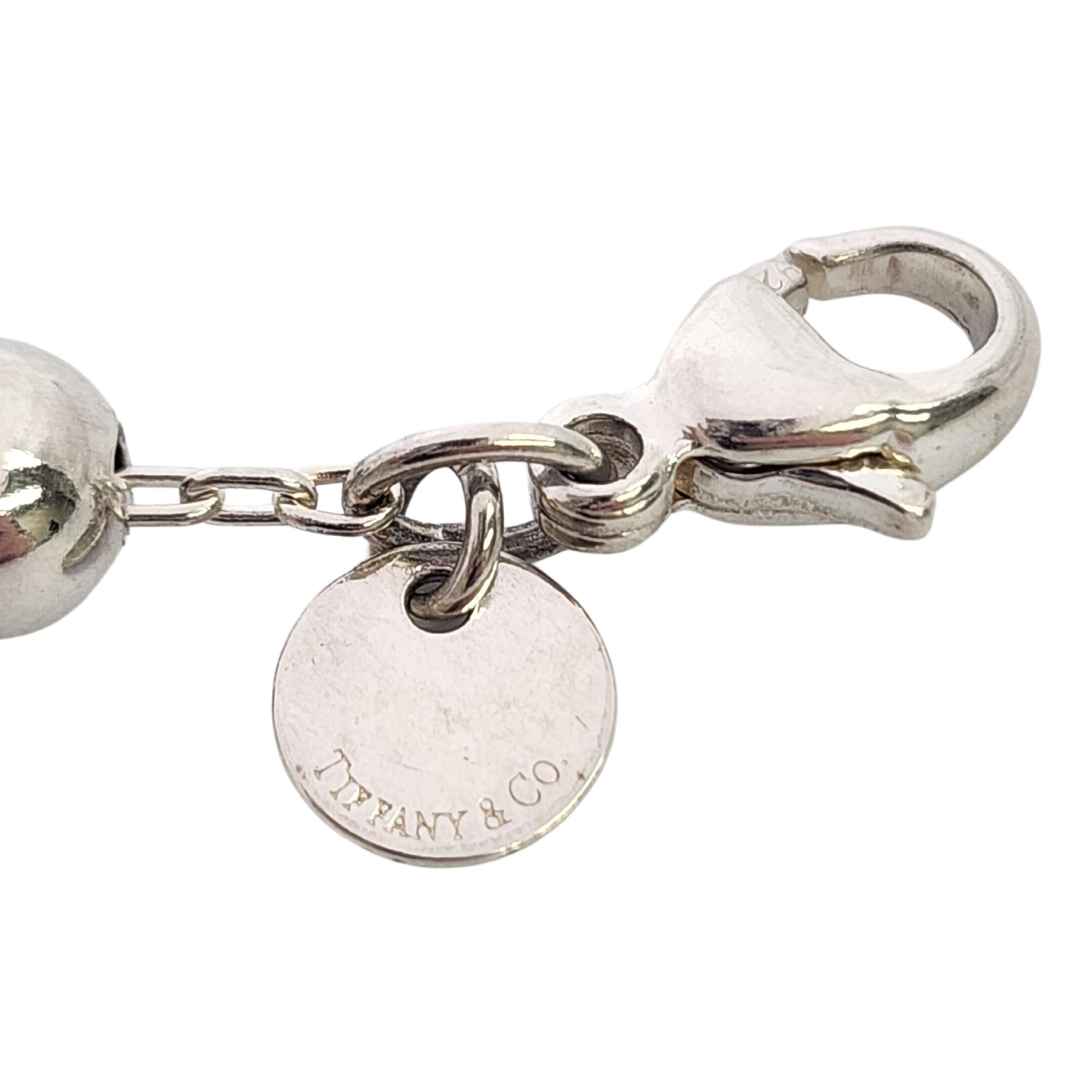 Tiffany & Co. Collier de perles à boules graduées en argent sterling 16