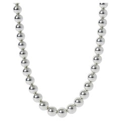 Tiffany & Co. Sterling Silver  Graduating HardWear Ball Necklace