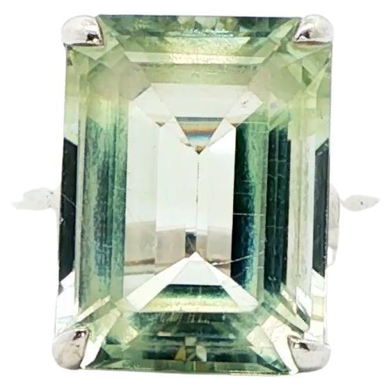 Tiffany 
Co. Sterling Silver Green Quartz Ring For Sale
