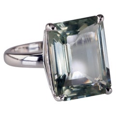 Tiffany & Co. Sterling Silver Green Quartz Sparklers Ring