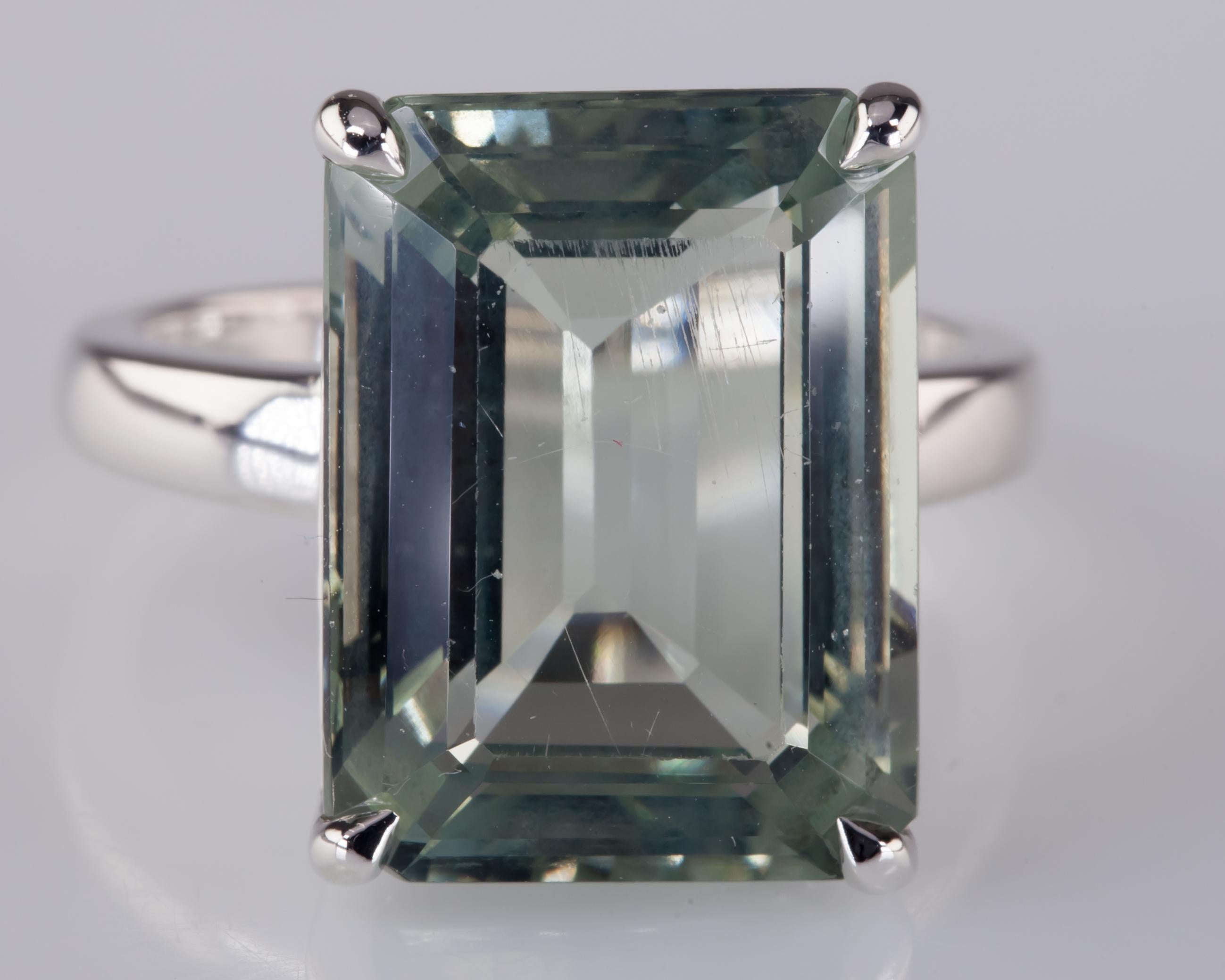 Women's Tiffany & Co. Sterling Silver Green Quartz Sparklers Ring