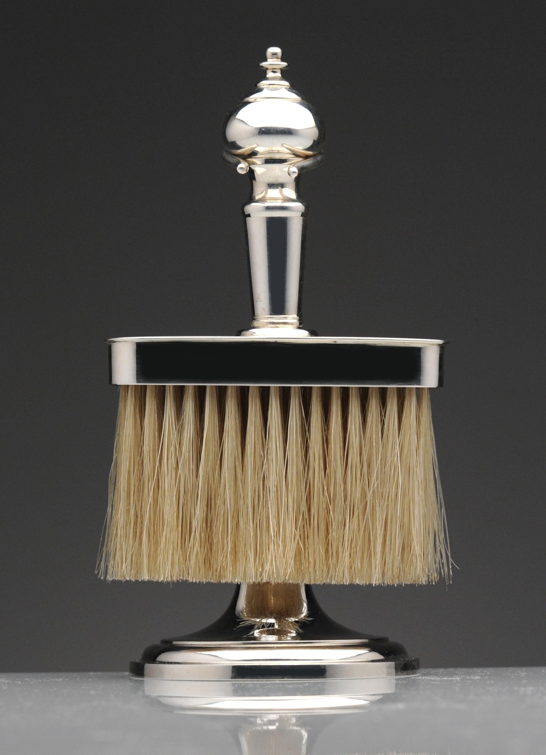 Tiffany & Co. Sterling Silver Grooming Brush with Stand In Good Condition In Washington, DC