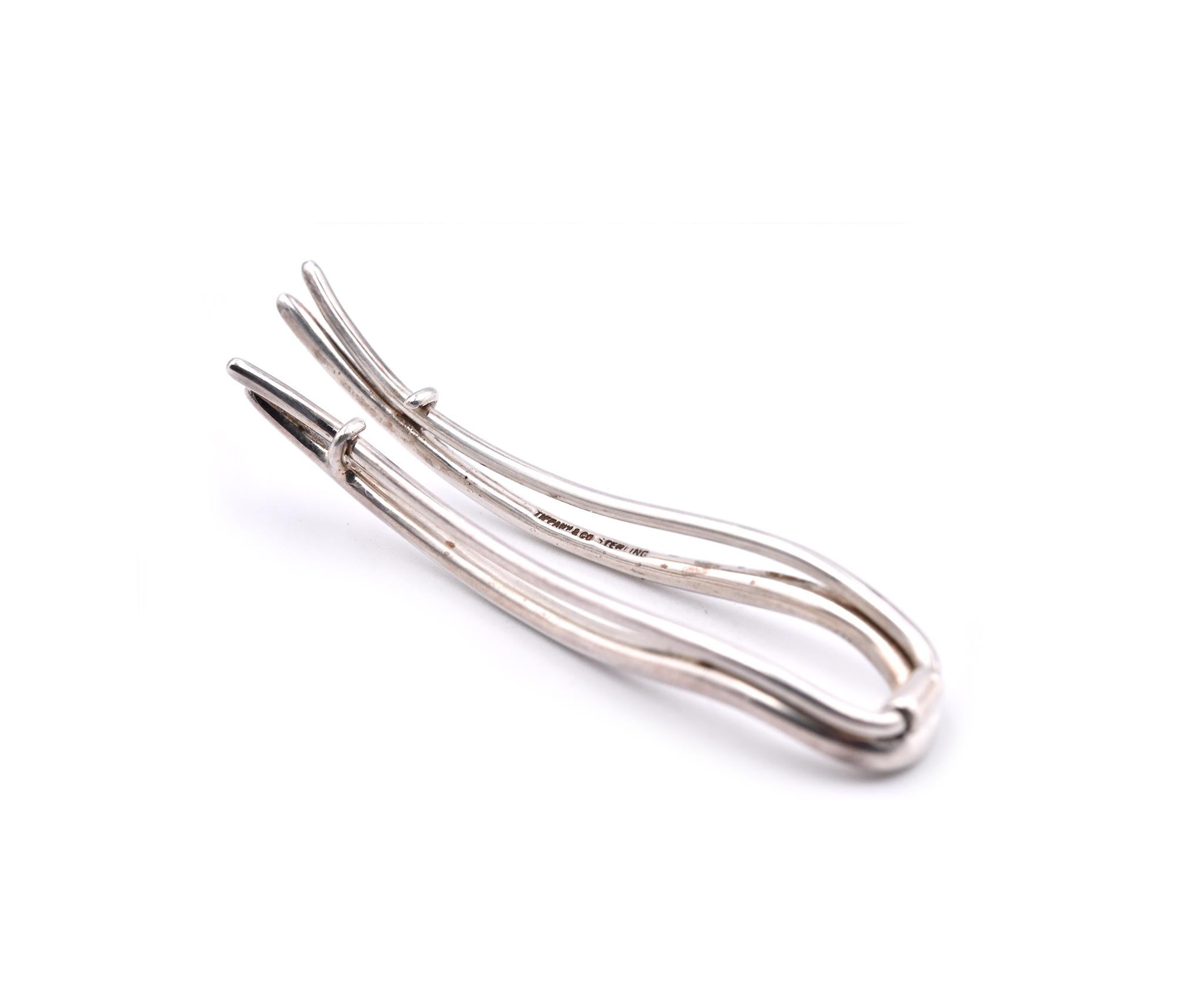 Designer: Tiffany & Co
Material: sterling silver
Weight: 7.70 grams
