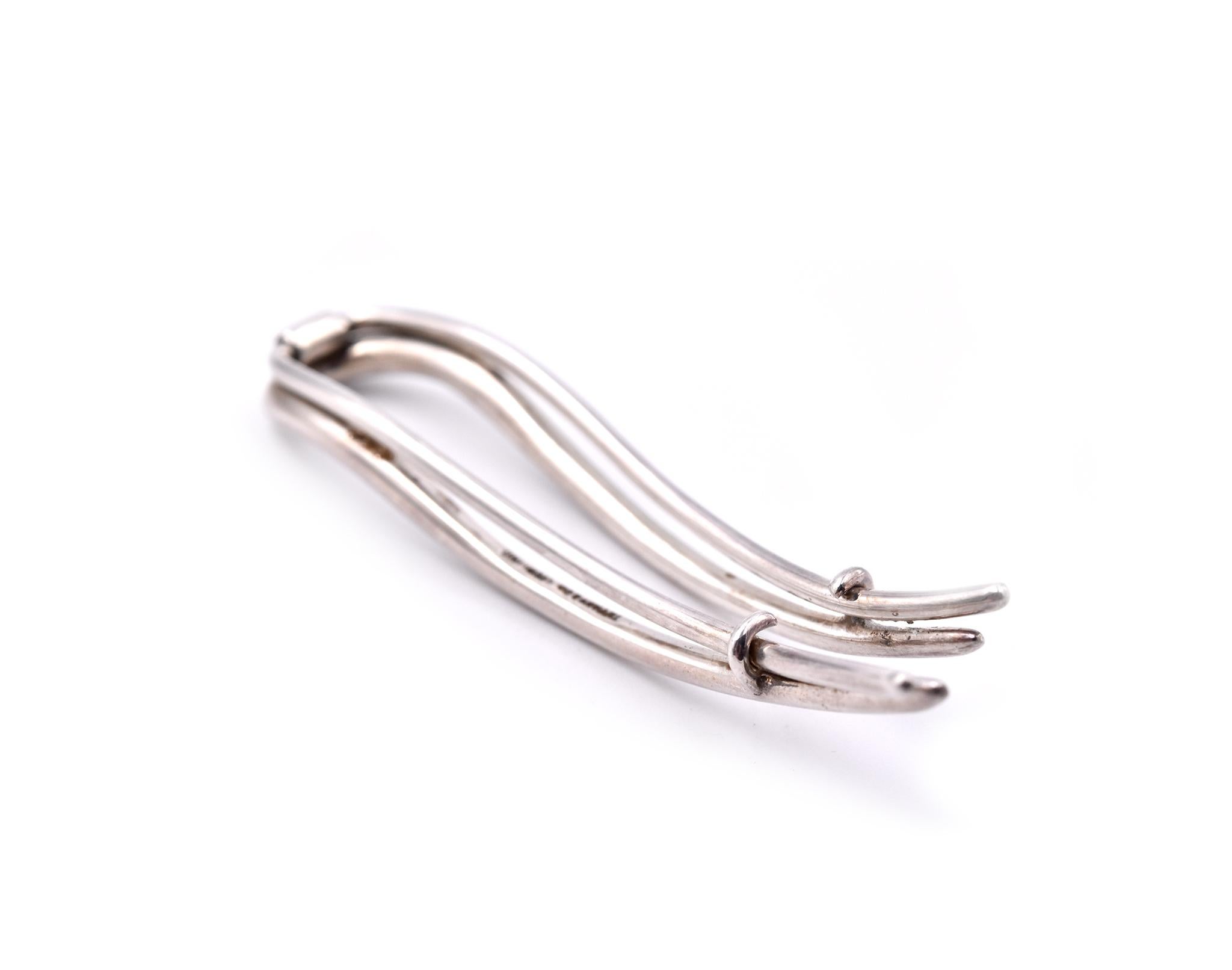 sterling silver hair clips