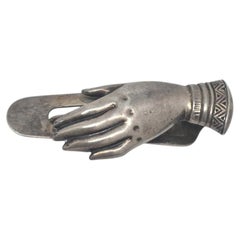 Tiffany & Co Sterling Silver Hand Motif Clip Bookmark #24944