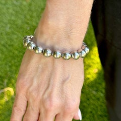 Tiffany & Co. Sterling Silver Hardware Ball Bracelet