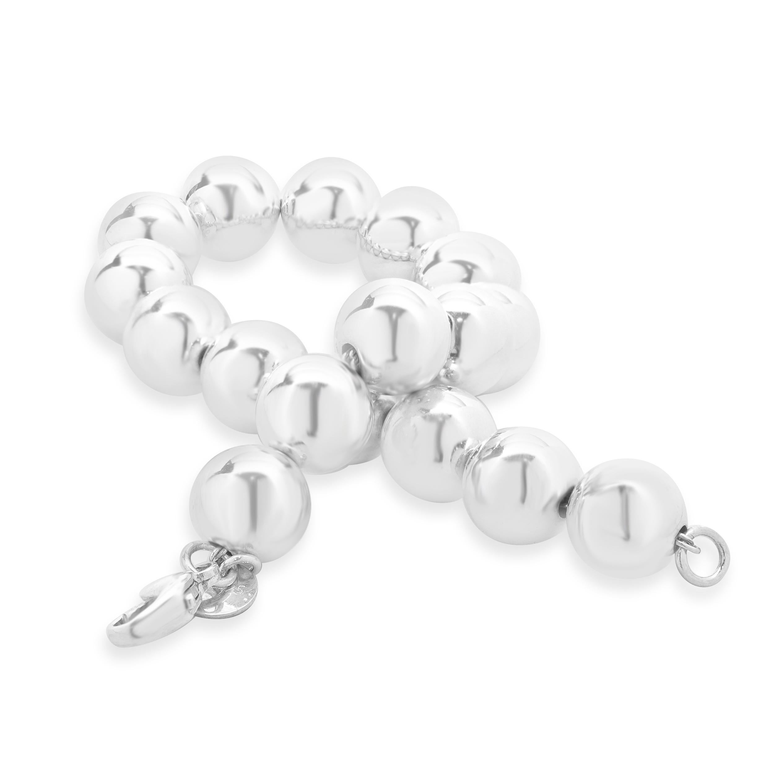 Tiffany & Co. Sterling Silver Hardwear Collection Ball Bracelet In Excellent Condition For Sale In Scottsdale, AZ