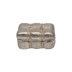 Tiffany & Co Sterling Silver Hay Bale Pill/Trinket Box #22271