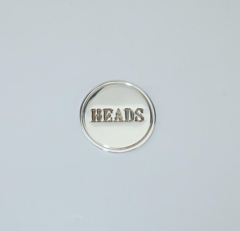 Tiffany and Co. Sterling Silver Heads Or Tails Coin at 1stDibs