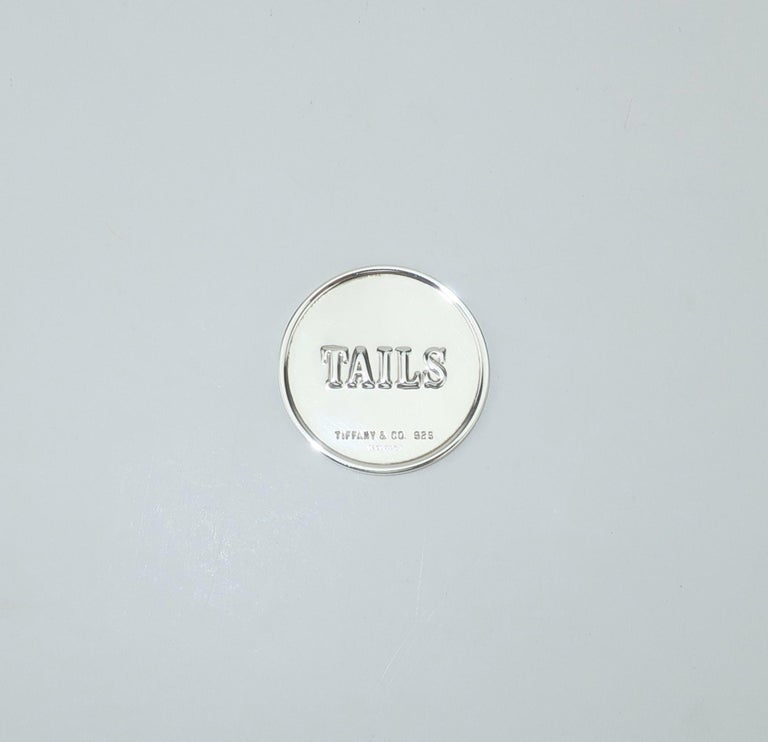 Tiffany and Co. Sterling Silver Heads Or Tails Coin at 1stDibs