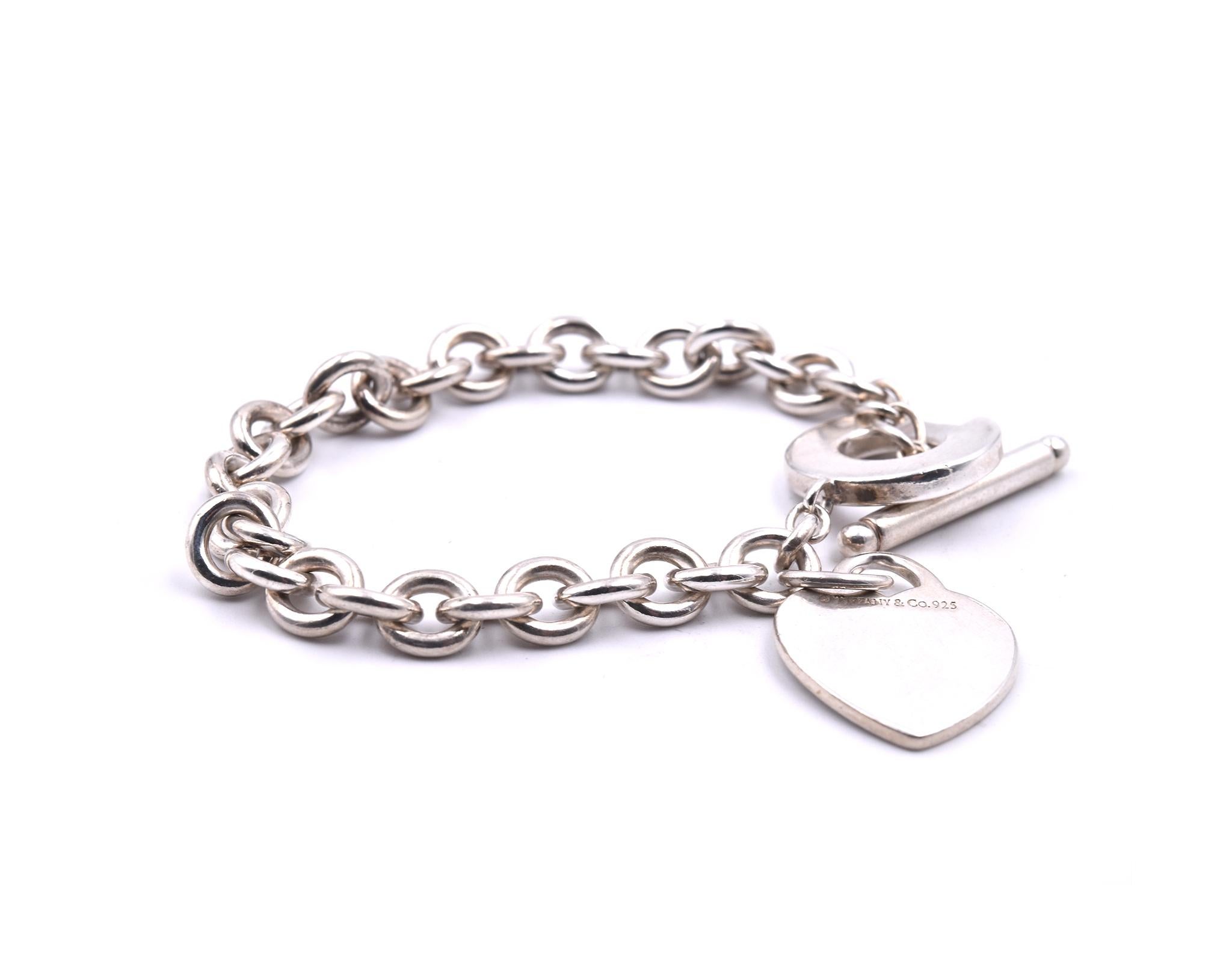 Designer: Tiffany & Co.
Material: sterling silver
Dimensions: bracelet is 16-inches long
Weight: 36.36 grams
