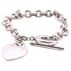 Tiffany & Co. Sterling Silver Heart Charm Bracelet