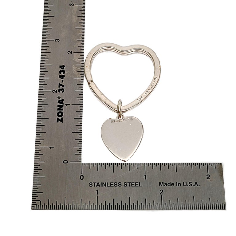 Heart Strings Key Ring and Bag tag Sterling Silver XL - Studiomargaret