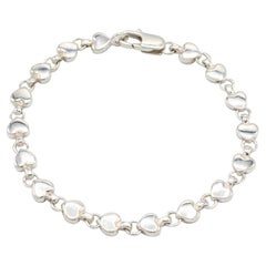 Tiffany & Co. Sterling Silver Heart Link Bracelet