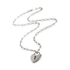 Tiffany & Co. Sterling Silver Heart Lock Necklace