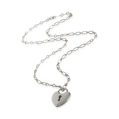 Tiffany & Co. Sterling Silver  Heart Lock Necklace