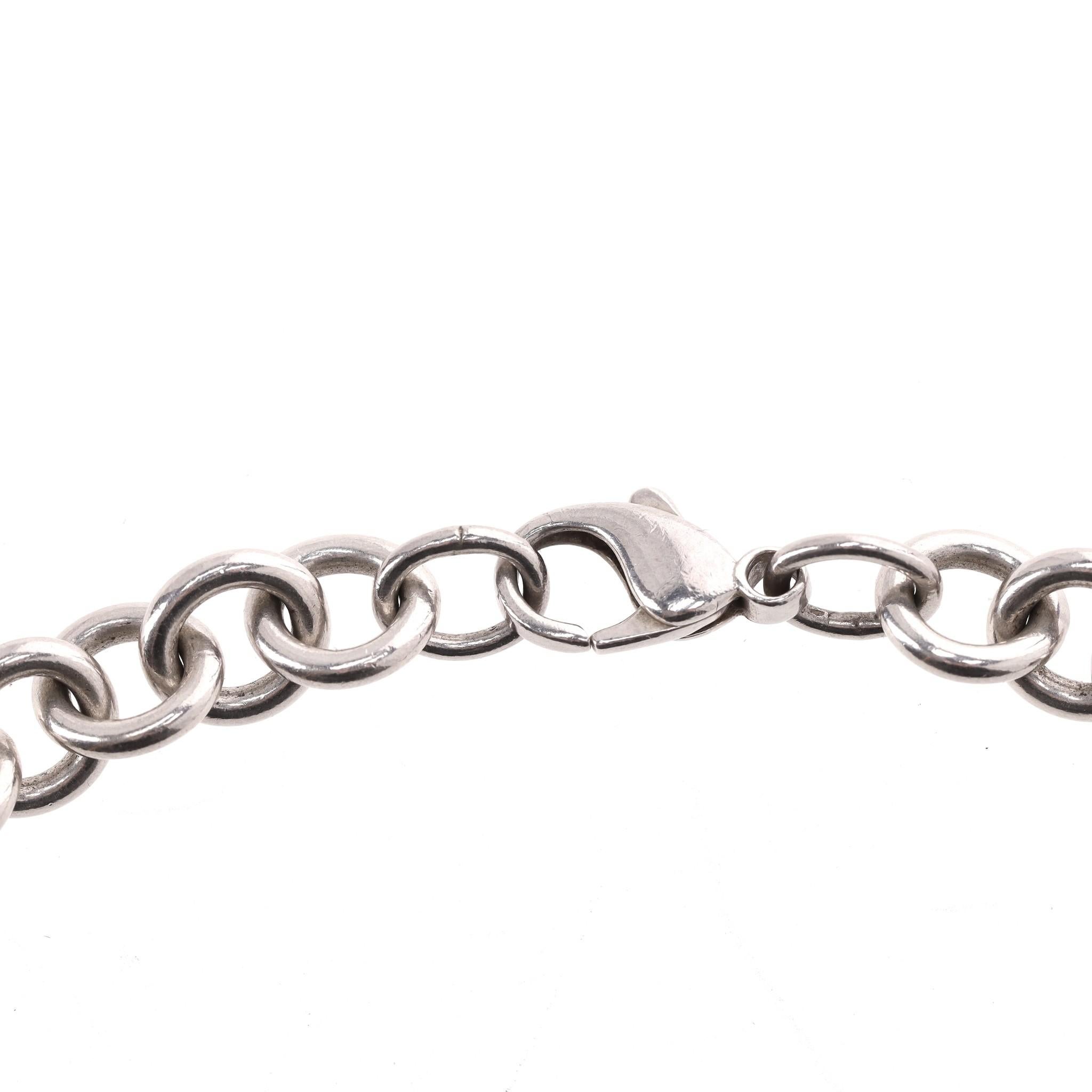Tiffany & Co. Sterling Silver Heart Pendant Necklace For Sale 1