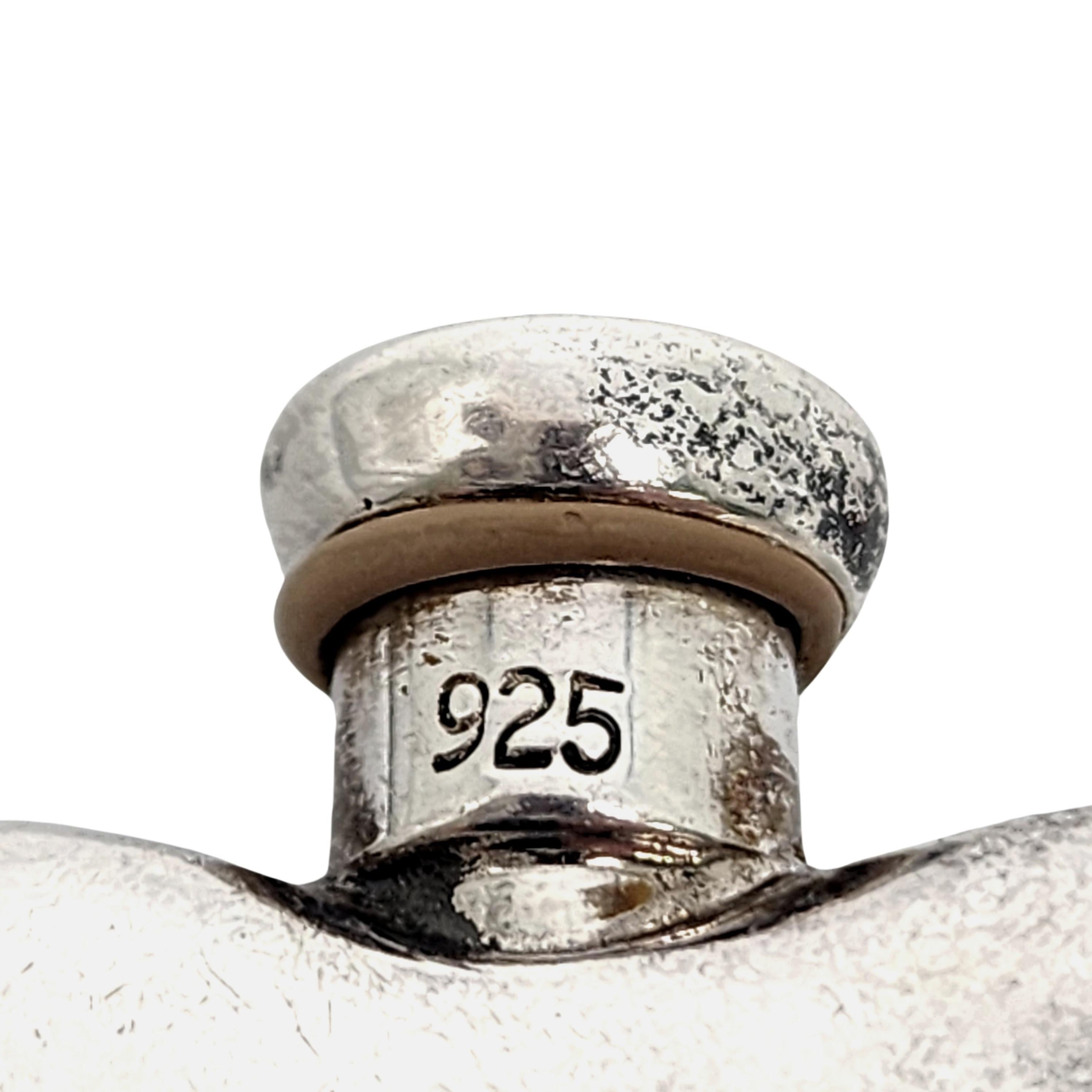 Tiffany & Co Sterling Silver Heart Perfume Bottle w/Monogram #17267 For Sale 4