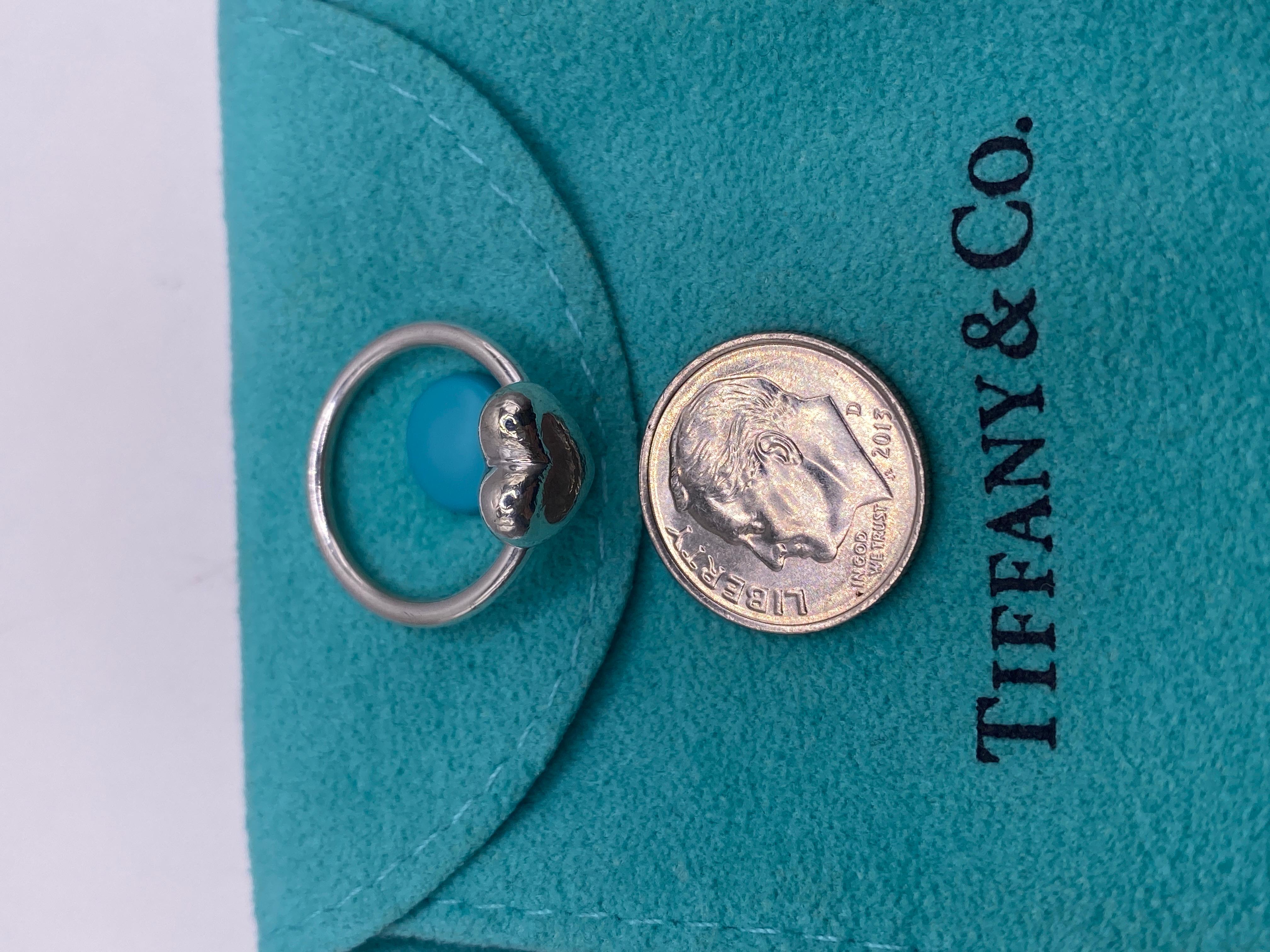 tiffany ring mit herzanhänger