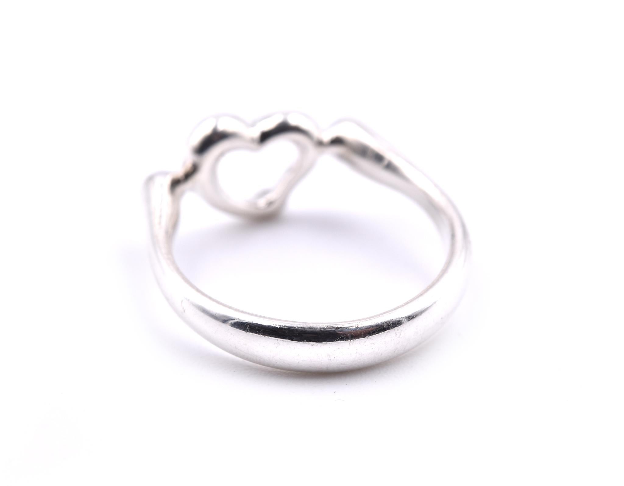 Women's or Men's Tiffany & Co. Sterling Silver Heart Ring