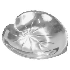 Vintage Tiffany & Co. Sterling Silver Heart Shaped Leaf Bowl or Vide Poche