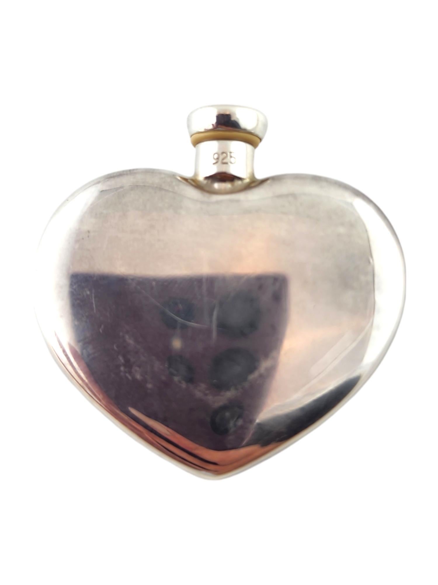 Tiffany & Co Sterling Silver Heart Shaped Perfume Flask #18615 2