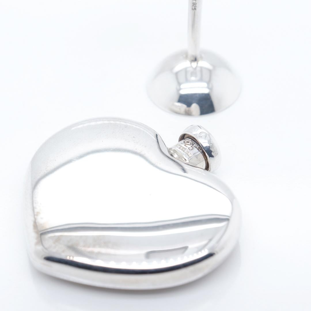 Tiffany & Co. Flacon de parfum en forme de cœur en argent sterling et en entonnoir avec boîte d'origine en vente 7