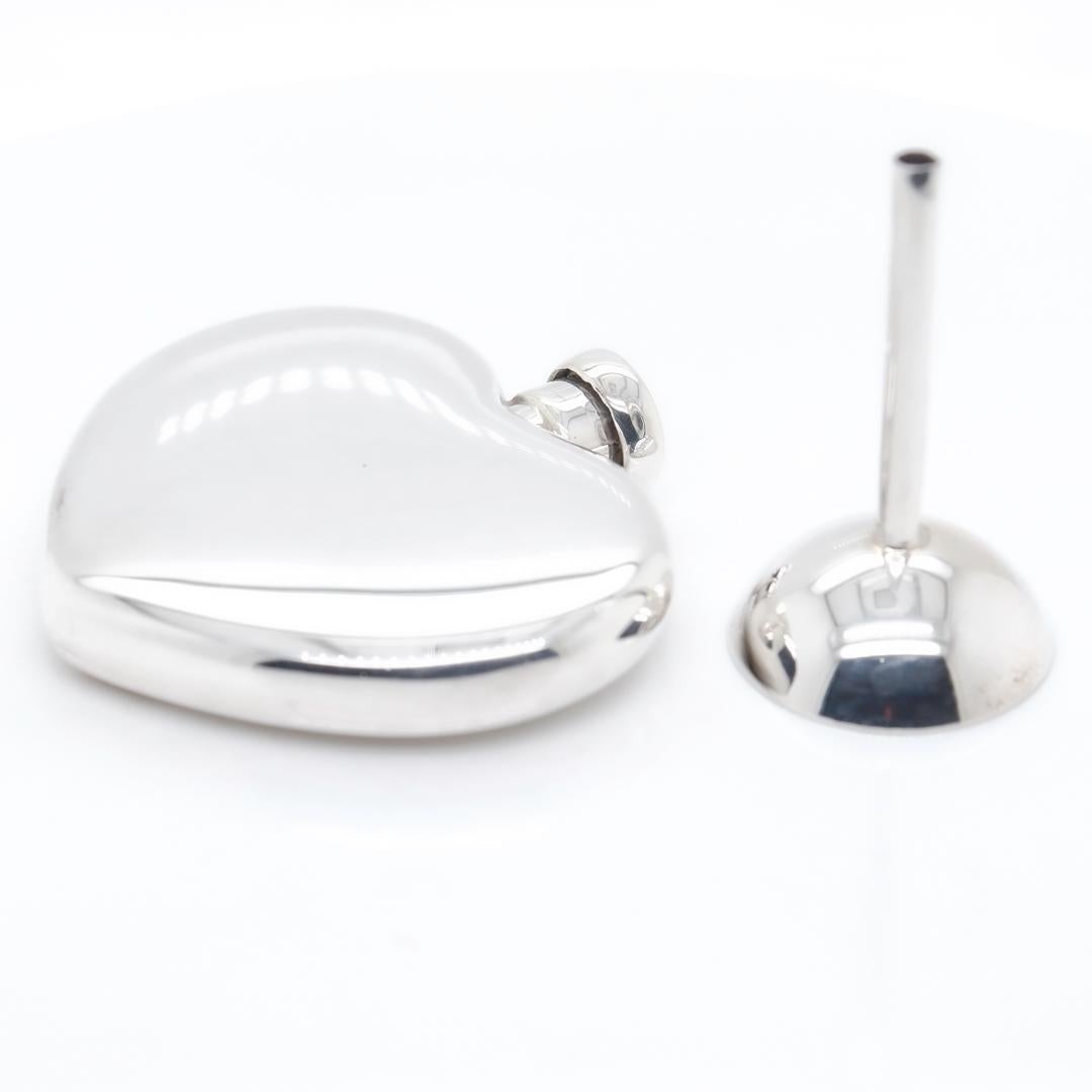 Tiffany & Co. Flacon de parfum en forme de cœur en argent sterling et en entonnoir avec boîte d'origine Unisexe en vente