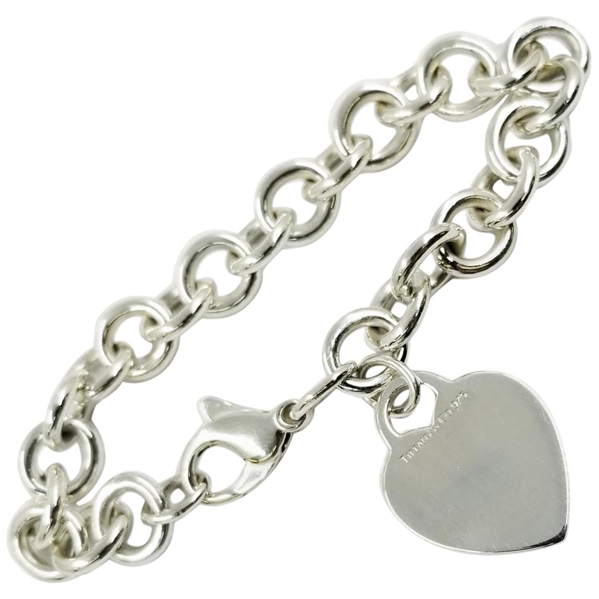 Tiffany 
Co. Sterling Silver Heart Tag Charm Bracelet