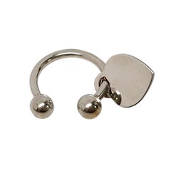 Tiffany & Co. Sterling Silver Heart Tag Key Chain/Key Ring