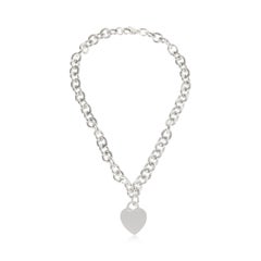 Tiffany & Co. Sterling Silver  Heart Tag Necklace