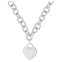 Tiffany & Co. Sterling Silver Heart Tag Necklace
