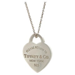 Tiffany & Co Sterling Silver Heart Tag Pendant