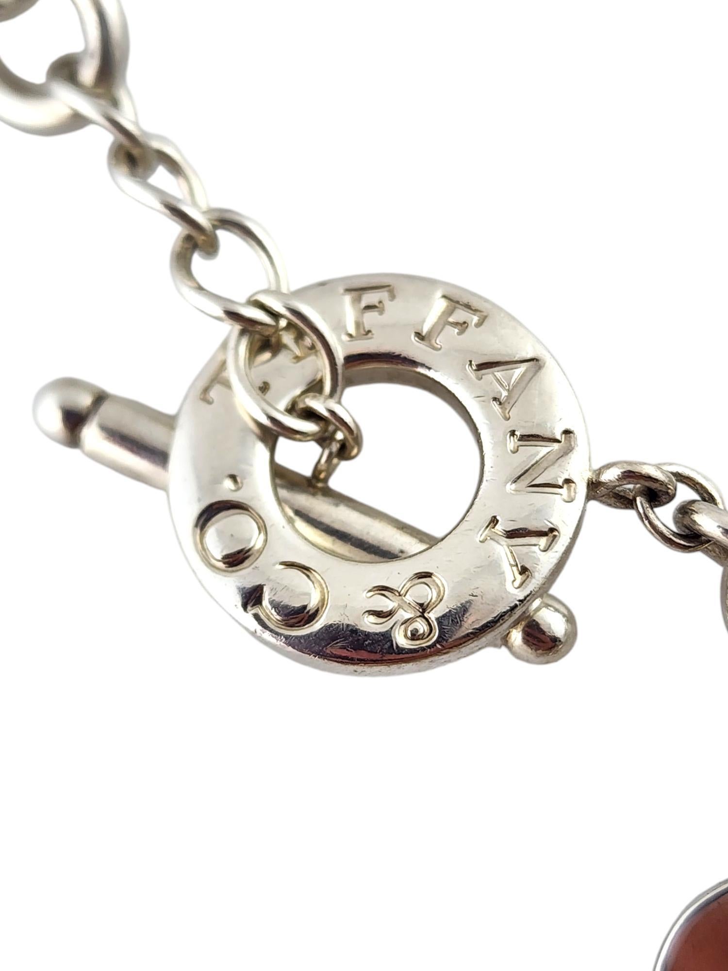 Women's Tiffany & Co Sterling Silver Heart Tag Toggle Necklace #18943