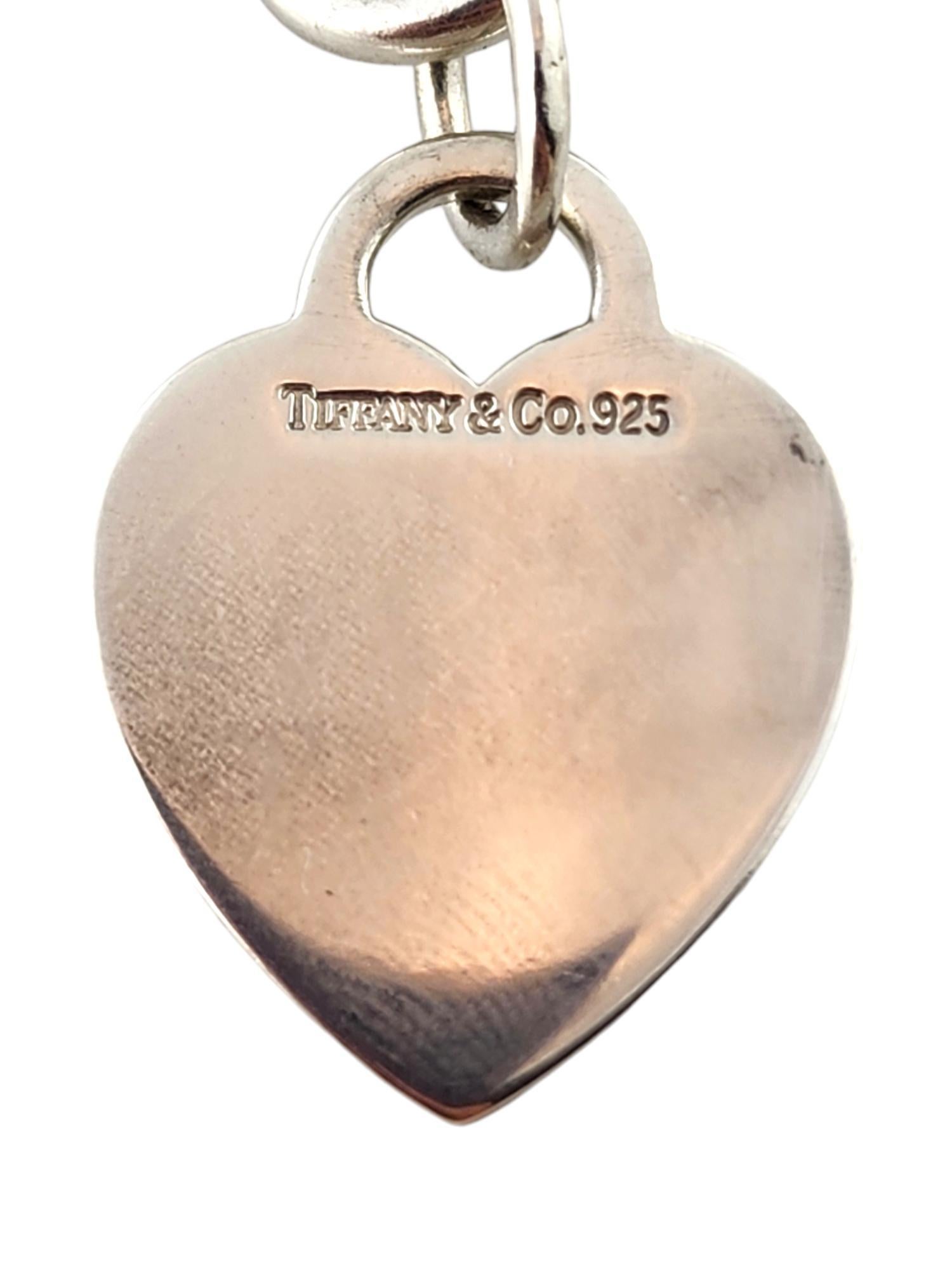 Tiffany & Co Sterling Silver Heart Tag Toggle Necklace #18943 1