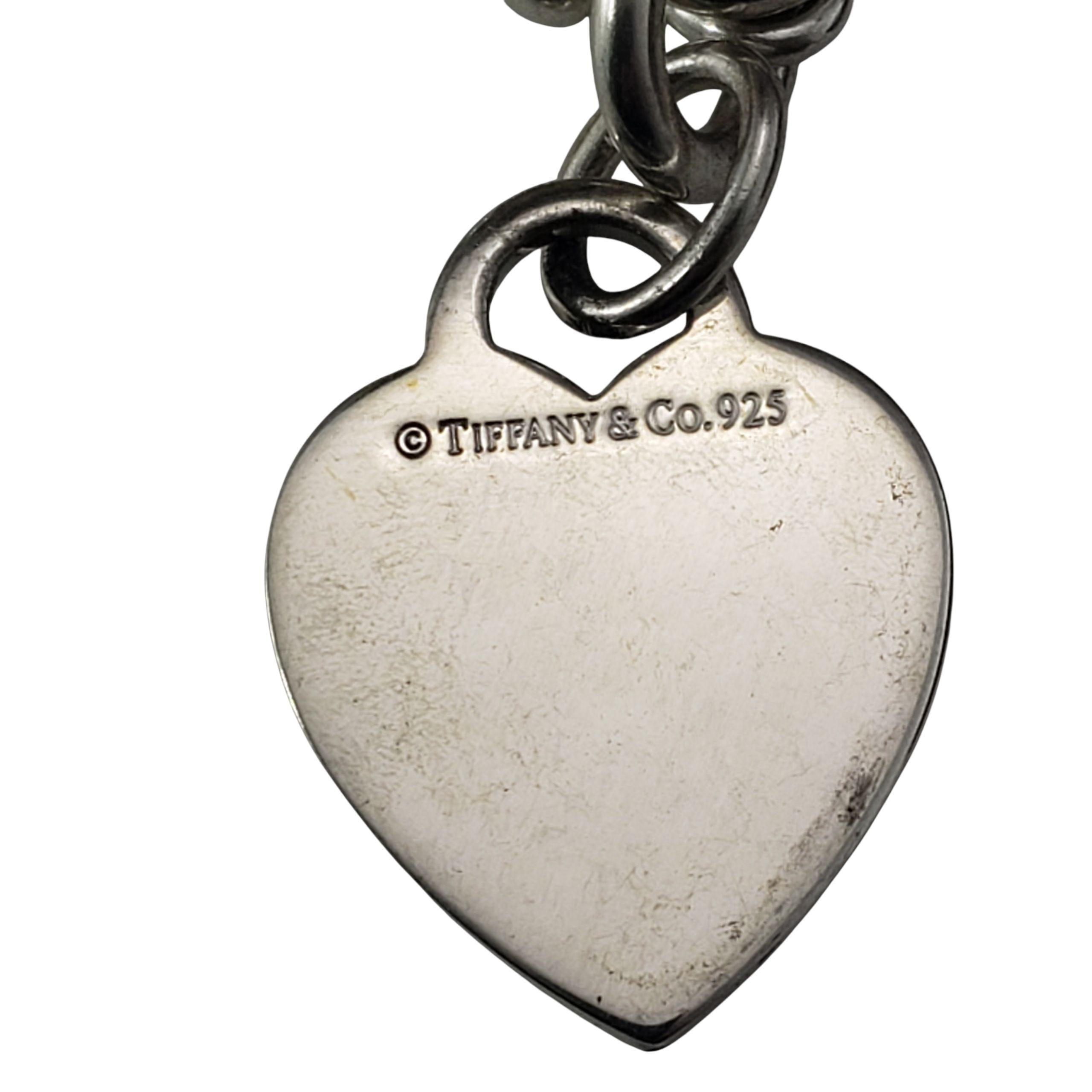 Tiffany & Co. Sterling Silber Herz Tag Toggle Halskette #22284 im Angebot 1