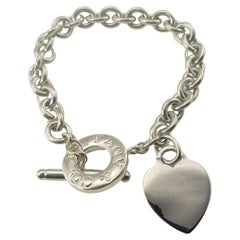 Vintage Tiffany & Co. Sterling Silver Heart Toggle Bracelet