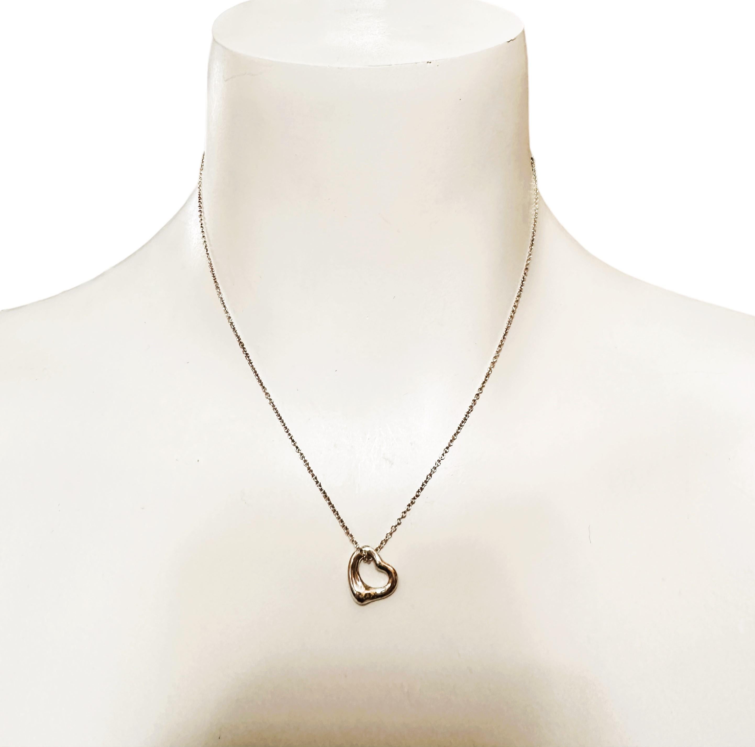 Tiffany & Co Sterling Silver High Polish Pendant & Necklace from Spain. In Excellent Condition In Eagan, MN