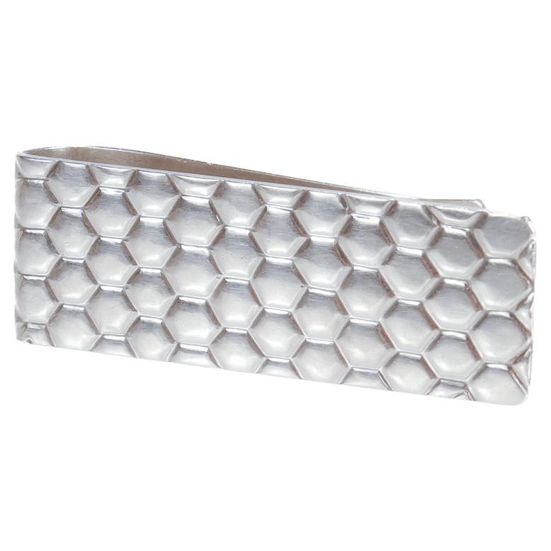 Tiffany & Co. Sterling Silver Honeycomb Money Clip For Sale