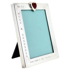 Tiffany & Co Sterling Silver Hugs & Kisses Photo/Picture Frame for Mickey Rudin