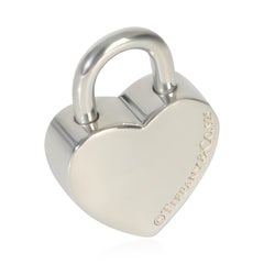 Tiffany & Co. Sterling Silver  I Love You Heart Lock Charm