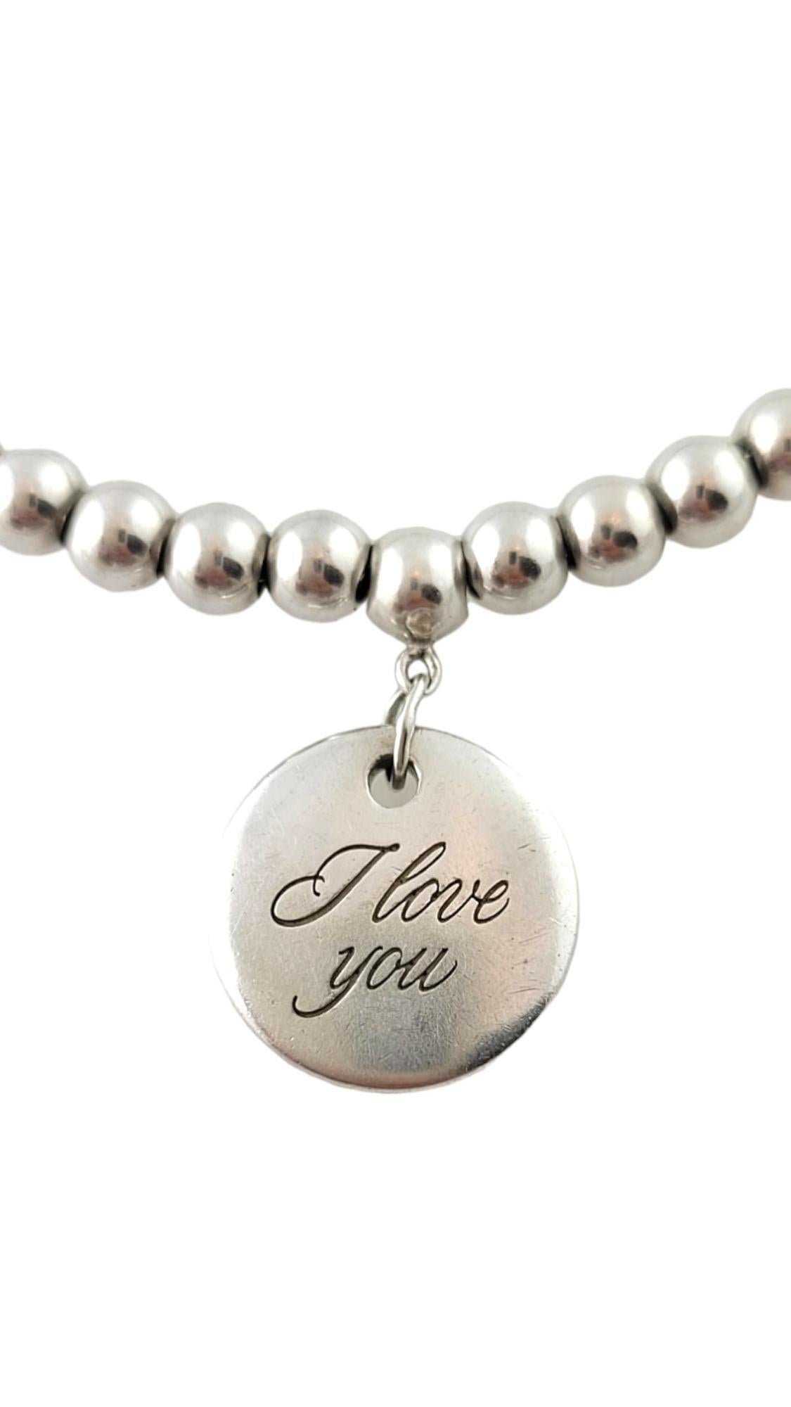 tiffany bead bracelet silver