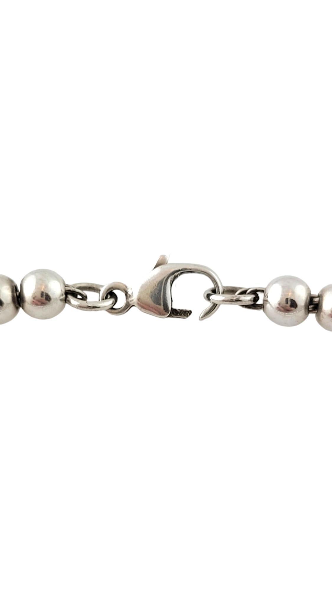 silver beaded tiffany bracelet